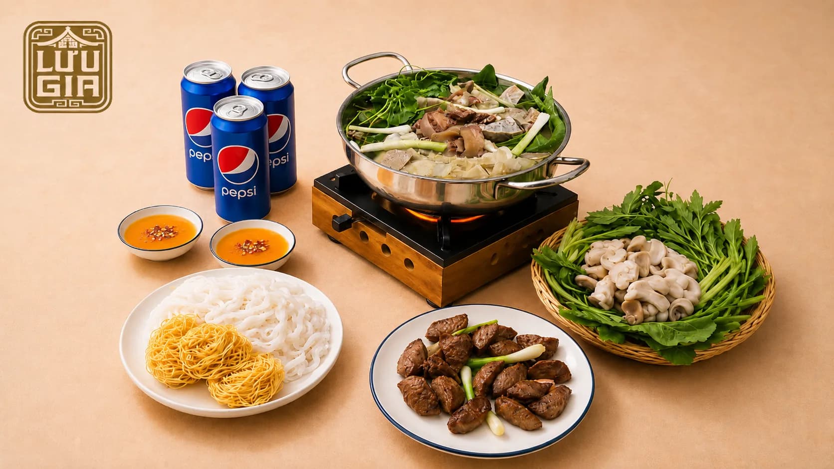 Combo lẩu lưu gia bảo lộc 3 người